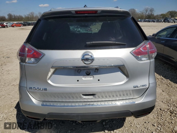 2015 Nissan Rogue SL with VIN 5N1AT2MV1FC896891, listed as a Copart auction lot 52155925 with 130,654 mi miles and Salvage Title. Bid and sale history available at carsss.com. Image 6.