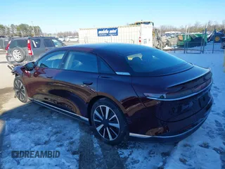 2023 Lucid Air Pure with VIN 50EA1PFA5PA006306, listed as a IAAI auction lot 41235791 with 5,240 mi miles. Bid and sale history available at carsss.com. Image 3.