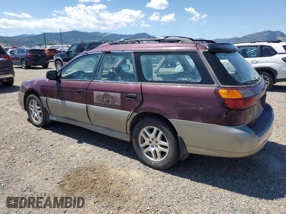 2001 Subaru Legacy Outback with VIN 4S3BH665717654929, listed as a Copart auction lot 62233615 with 274,679 mi miles and Clean title. Bid and sale history available at DreamBid. Image 2.