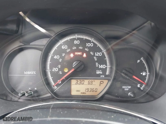 2015 Toyota Yaris L with VIN VNKJTUD3XFA019088, listed as a IAAI auction lot 41892895 with 19,360 mi miles. Bid and sale history available at carsss.com. Image 7.
