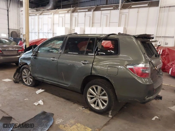 2008 Toyota Highlander Hybrid Limited with VIN JTEEW44A282016047, listed as a IAAI auction lot 41713409 with 1 mi miles. Bid and sale history available at carsss.com. Image 3.