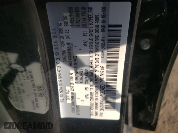 2021 Mazda 3 2.5 Turbo with VIN 3MZBPBAY1MM250450, listed as a Copart auction lot 68463304 with 11,594 mi miles and Salvage Title. Bid and sale history available at DreamBid. Image 12.