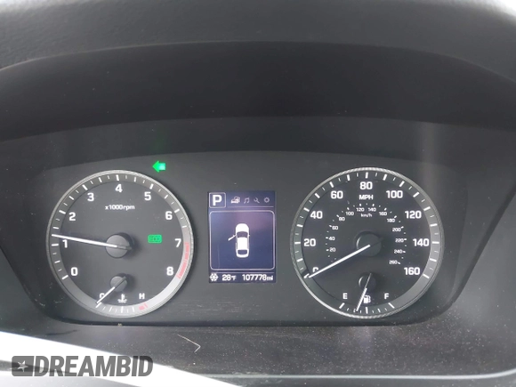 2016 Hyundai Sonata SE with VIN 5NPE24AF9GH414904, listed as a IAAI auction lot 41633415 with 107,778 mi miles and . Bid and sale history available at carsss.com. Image 7.
