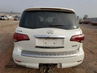 2017 Infiniti QX80 with VIN JN8AZ2NE8H9161010, listed as a Copart auction lot 72314114 with 63,025 mi miles and Salvage Title. Bid and sale history available at carsss.com. Image 6.