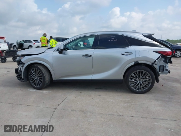 2023 Lexus RX 350h with VIN 2T2BBMCA8PC022516, listed as a IAAI auction lot 42105640 with 15,965 mi miles and . Bid and sale history available at DreamBid. Image 14.