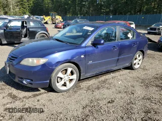 2005 Mazda 3 s with VIN JM1BK323X51302988, listed as a Copart auction lot 48337175 with 257,647 mi miles and Salvage Title. Bid and sale history available at carsss.com. Image 1.
