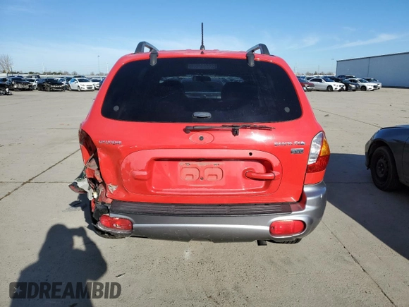 2004 Hyundai Santa Fe GLS with VIN KM8SC13EX4U788146, listed as a Copart auction lot 86923224 with 206,346 mi miles and Salvage Title. Bid and sale history available at carsss.com. Image 6.