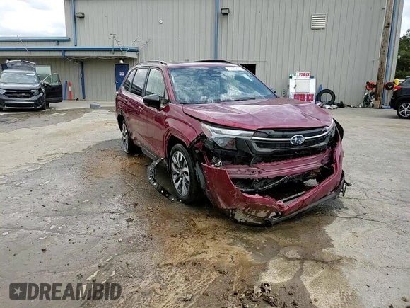 2025 Subaru Forester Touring с VIN JF2SLDTC0SH424412, выставлен на аукционе Copart как лот 51385225 с пробегом 8 405 миль миль и Списание • Salvage title. История ставок и продаж доступна на DreamBid. Изображение 14.