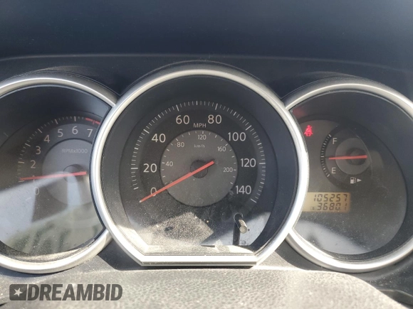 2009 Nissan Versa S with VIN 3N1BC13E19L414565, listed as a Copart auction lot 54275475 with 105,257 mi miles and Salvage Title. Bid and sale history available at DreamBid. Image 9.