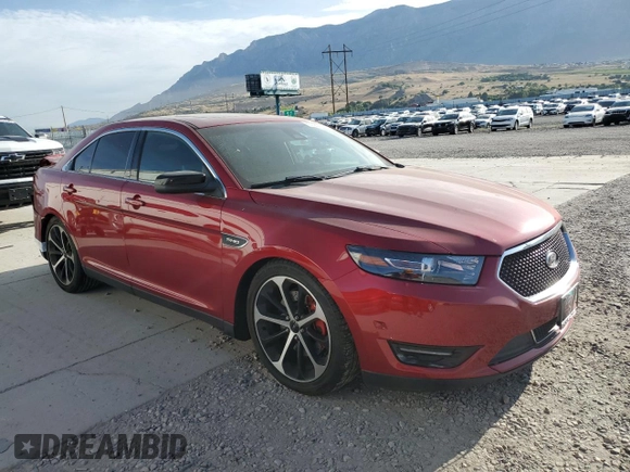 2014 Ford Taurus SHO with VIN 1FAHP2KT9EG115170, listed as a Copart auction lot 61203645 with 106,740 mi miles and Salvage title. Bid and sale history available at DreamBid. Image 4.