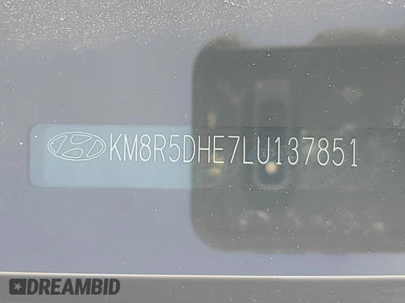 2020 Hyundai Palisade Limited with VIN KM8R5DHE7LU137851, listed as a Copart auction lot 55364415 with Not provided miles and Salvage title. Bid and sale history available at DreamBid. Image 13.