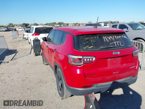 2020 Jeep Compass Sport с VIN 3C4NJCAB2LT121124, выставлен на аукционе IAAI как лот 40804581 с пробегом 133 472 миль миль и . История ставок и продаж доступна на DreamBid. Изображение 3.