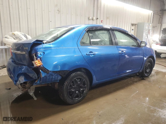 2010 Toyota Yaris with VIN JTDBT4K30A1362310, listed as a Copart auction lot 50098535 with 186,928 mi miles and Salvage Title. Bid and sale history available at carsss.com. Image 3.