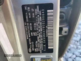 2014 Kia Optima EX with VIN 5XXGN4A78EG290643, listed as a Copart auction lot 49599755 with Not Provided miles and Clean Title. Bid and sale history available at carsss.com. Image 12.