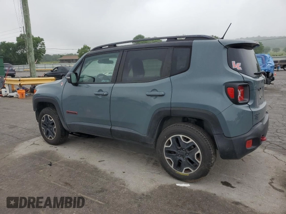 2015 Jeep Renegade Trailhawk with VIN ZACCJBCT8FPC18217, listed as a Copart auction lot 56537685 with 101,489 mi miles and Clean title. Bid and sale history available at DreamBid. Image 2.