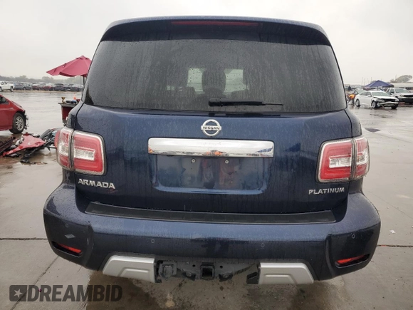 2018 Nissan Armada SV with VIN JN8AY2ND4J9054911, listed as a Copart auction lot 83468624 with 0 mi miles and Clean Title. Bid and sale history available at carsss.com. Image 6.