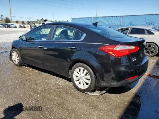 2014 Kia Forte EX with VIN KNAFX4A8XE5049893, listed as a Copart auction lot 45494595 with 116,270 mi miles and Salvage Title. Bid and sale history available at carsss.com. Image 2.