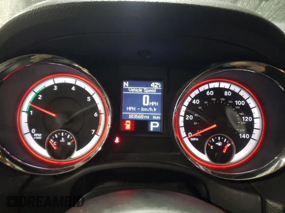 2012 Dodge Durango Citadel with VIN 1C4SDJET7CC183017, listed as a Copart auction lot 83441934 with 183,568 mi miles and Salvage Title. Bid and sale history available at DreamBid. Image 9.