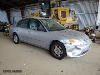2002 Honda Civic LX with VIN JHMES16642S003913, listed as a Copart auction lot 47806825 with 113,830 mi miles and Clean Title. Bid and sale history available at carsss.com. Image 4.