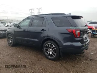 2017 Ford Explorer Sport with VIN 1FM5K8GT1HGC36590, listed as a Copart auction lot 57903645 with 117,237 mi miles and Salvage title. Bid and sale history available at DreamBid. Image 2.