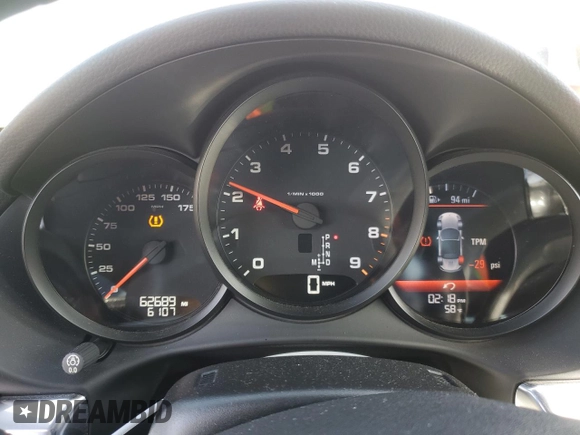 2014 Porsche Boxster with VIN WP0CA2A84ES121667, listed as a Copart auction lot 87510945 with 62,689 mi miles and Salvage title. Bid and sale history available at DreamBid. Image 9.