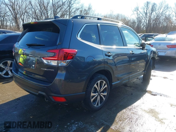 2024 Subaru Forester Limited with VIN JF2SKAKC9RH515899, listed as a IAAI auction lot 41058849 with 8,348 mi miles and . Bid and sale history available at DreamBid. Image 4.