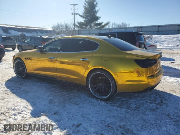 2014 Maserati Quattroporte S Q4 z VIN ZAM56RRA4E1106467, wystawiony jako Copart lot #46311515 z przebiegiem 145 245 mil mil oraz Czysty tytuł • Clean title. Historia ofert i sprzedaży dostępna na DreamBid. Obrazek 2.