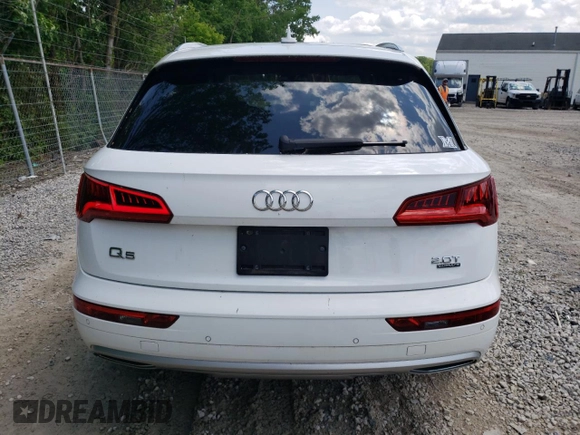 2018 Audi Q5 Premium Plus z VIN WA1BNAFY7J2241275, wystawiony jako Copart lot #60296885 z przebiegiem 47 345 mil mil oraz Szkoda całkowita • Salvage title. Historia ofert i sprzedaży dostępna na DreamBid. Obrazek 6.