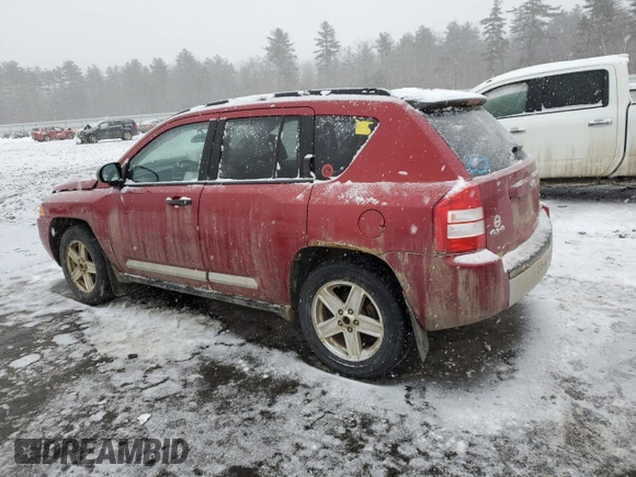 2007 Jeep Compass Limited with VIN 1J8FF57W67D256591, listed as a Copart auction lot 44167335 with 179,456 mi miles and Salvage Title. Bid and sale history available at carsss.com. Image 2.