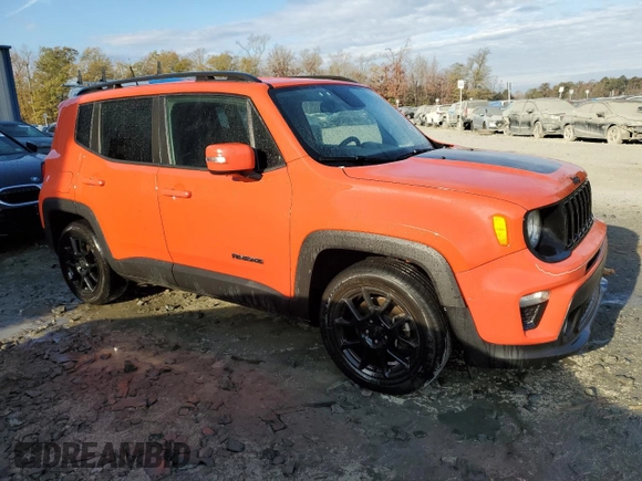 2020 Jeep Renegade Altitude with VIN ZACNJABB6LPL90427, listed as a Copart auction lot 79818024 with 69,015 mi miles and Clean Title. Bid and sale history available at DreamBid. Image 4.