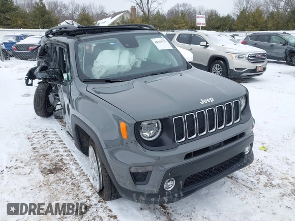 2021 Jeep Renegade Latitude with VIN ZACNJDB12MPN30483, listed as a IAAI auction lot 41619532 with Not Provided miles and . Bid and sale history available at DreamBid. Image 1.
