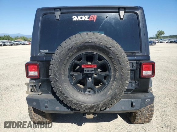 2020 Jeep Wrangler Unlimited Sport S z VIN 1C4HJXDG2LW169308, wystawiony jako Copart lot #55959105 z przebiegiem 58 950 mil mil oraz Szkoda całkowita • Salvage title. Historia ofert i sprzedaży dostępna na DreamBid. Obrazek 6.