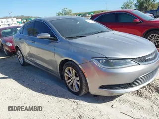 2016 Chrysler 200 LX with VIN 1C3CCCFB0GN194075, listed as a IAAI auction lot 41728908 with 124,776 mi miles. Bid and sale history available at carsss.com. Image 1.