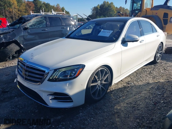 2019 Mercedes-Benz S 560 with VIN WDDUG8GB0KA478103, listed as a IAAI auction lot 40647036 with 67,353 mi miles and . Bid and sale history available at DreamBid. Image 2.