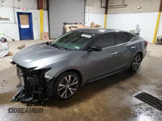 2018 Nissan Maxima S with VIN 1N4AA6AP3JC393918, listed as a Copart auction lot 50344265 with 83,175 mi miles and Salvage Title. Bid and sale history available at DreamBid. Image 1.