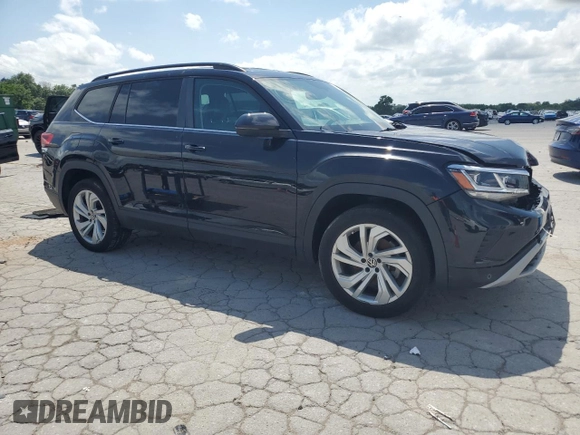 2021 Volkswagen Atlas SE z VIN 1V2HR2CA2MC564468, wystawiony jako Copart lot #61469925 z przebiegiem 69 794 mil mil oraz Szkoda całkowita • Salvage title. Historia ofert i sprzedaży dostępna na DreamBid. Obrazek 4.