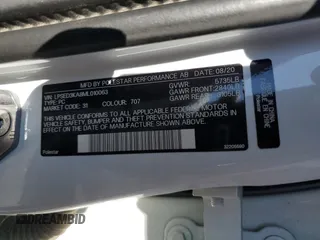 2021 Polestar 2 Launch Edition with VIN LPSED3KA8ML010063, listed as a Copart auction lot 77272454 with 68,392 mi miles and Non Repairable. Bid and sale history available at carsss.com. Image 13.