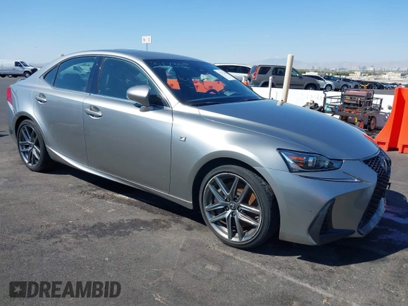 2020 Lexus IS with VIN JTHG81F2XL5043160, listed as a IAAI auction lot 37738891 with 24,607 mi miles. Bid and sale history available at carsss.com. Image 1.