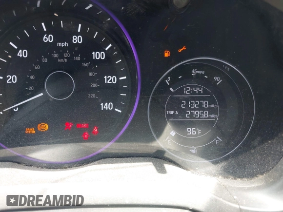 2016 Honda HR-V EX with VIN 3CZRU5H5XGM703809, listed as a IAAI auction lot 41937403 with Not Provided miles and . Bid and sale history available at DreamBid. Image 7.