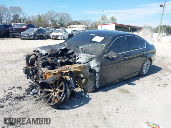2014 BMW 5 Series 535i with VIN WBA5B1C50ED484262, listed as a IAAI auction lot 41463976 with Not Provided miles. Bid and sale history available at carsss.com. Image 2.
