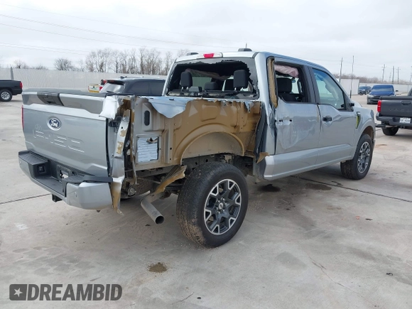 2024 Ford F-150 STX with VIN 1FTFW2L50RKE89481, listed as a IAAI auction lot 41570986 with 2,955 mi miles and . Bid and sale history available at carsss.com. Image 6.