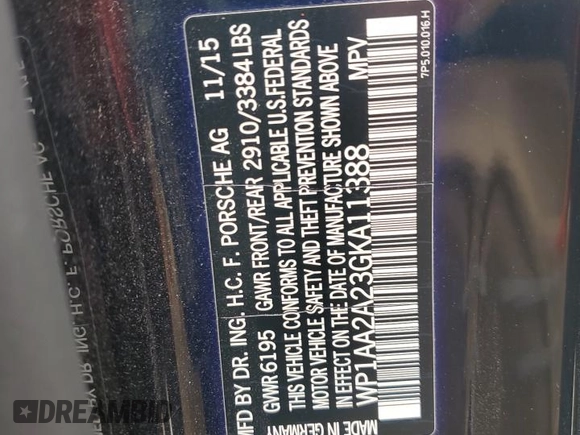 2016 Porsche Cayenne with VIN WP1AA2A23GKA11388, listed as a Copart auction lot 50328615 with 162,536 mi miles and Clean Title. Bid and sale history available at carsss.com. Image 13.