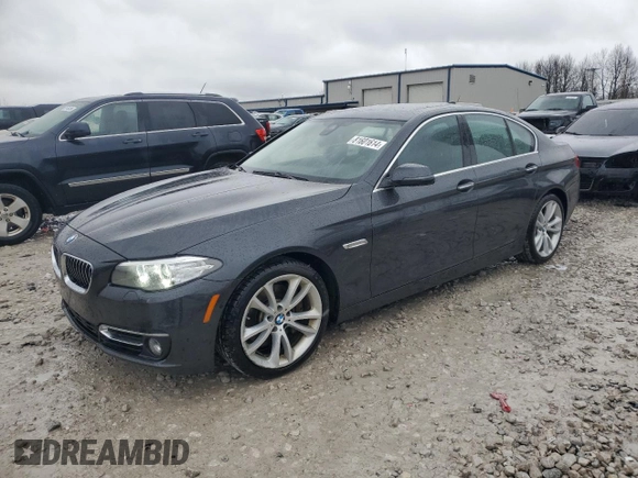 2015 BMW 5 Series 535d xDrive with VIN WBAFV3C58FD687019, listed as a Copart auction lot 81601614 with 73,836 mi miles and Clean title. Bid and sale history available at DreamBid. Image 1.