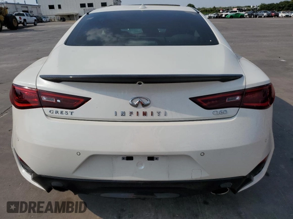 2021 Infiniti Q60 Luxe with VIN JN1EV7KK6MM410124, listed as a Copart auction lot 66422574 with 23,741 mi miles and Salvage title. Bid and sale history available at DreamBid. Image 6.