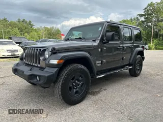 2018 Jeep Wrangler Unlimited Sport S with VIN 1C4HJXDN8JW260675, listed as a IAAI auction lot 42748800 with 179,100 mi miles and . Bid and sale history available at DreamBid. Image 2.