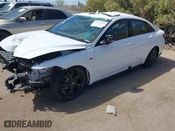 2025 Hyundai Elantra N Line z VIN KMHLR4DF5SU864350, wystawiony jako IAAI lot #42072593 z przebiegiem 7 092 mil mil oraz . Historia ofert i sprzedaży dostępna na DreamBid. Obrazek 17.