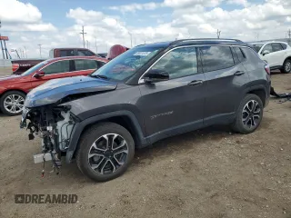 2022 Jeep Compass Limited с VIN 3C4NJDCB6NT184510, выставлен на аукционе Copart как лот 59911225 с пробегом 52 353 миль миль и Списание • Salvage title. История ставок и продаж доступна на DreamBid. Изображение 1.