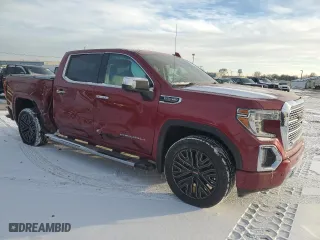 2020 GMC Sierra 1500 Denali with VIN 1GTU9FED3LZ329586, listed as a Copart auction lot 85521004 with 56,040 mi miles and Salvage Title. Bid and sale history available at carsss.com. Image 4.