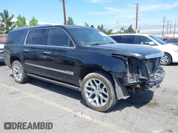 2018 Cadillac Escalade ESV Premium Luxury z VIN 1GYS4JKJ3JR160602, wystawiony jako IAAI lot #42075001 z przebiegiem 100 899 mil mil oraz . Historia ofert i sprzedaży dostępna na DreamBid. Obrazek 1.