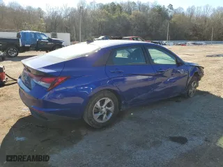 2022 Hyundai Elantra SE with VIN 5NPLL4AG7NH062108, listed as a Copart auction lot 49962955 with 134,637 mi miles and Salvage Title. Bid and sale history available at carsss.com. Image 3.